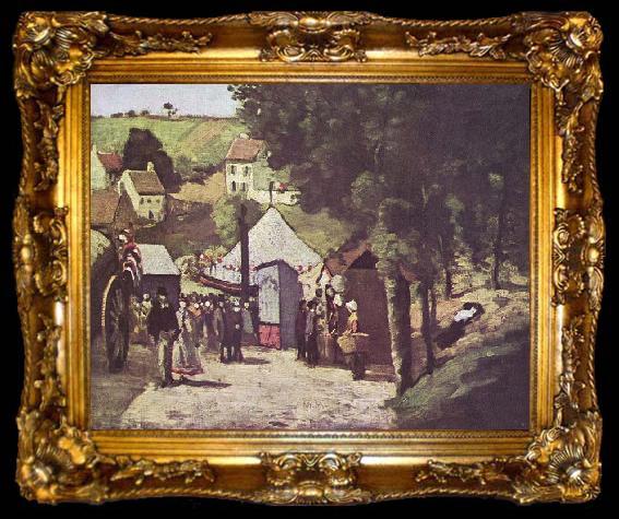 framed  Paul Cezanne Eremitage, Pontoise, ta009-2